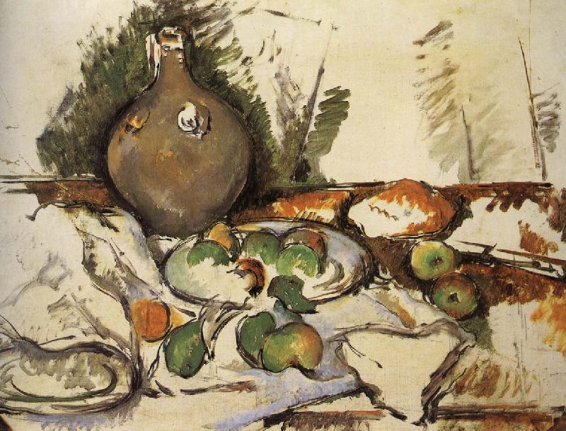 Paul Cezanne have a bottle of still life oil painting image